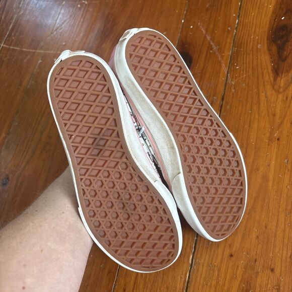 Vans Old Skool Back Hi Top Size 2 Pink Dog Unicorns Canvas Sneakers Kids - Picture 4 of 6